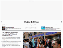 Tablet Screenshot of mobile.nytimes.com