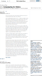 Mobile Screenshot of campaigningforhistory.blogs.nytimes.com