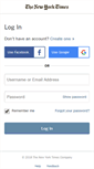 Mobile Screenshot of myaccount.nytimes.com