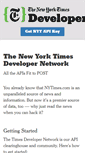 Mobile Screenshot of developer.nytimes.com